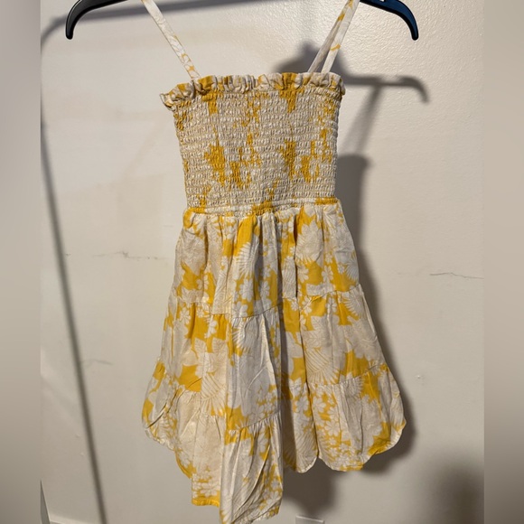 Janie and Jack Yellow and White Dress - Picture 1 of 7